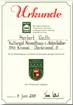 Urkunde-Wallnerhuette